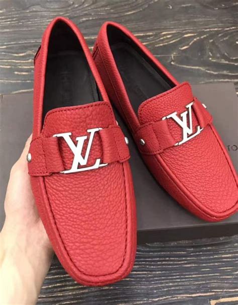 louis vuitton red men's loafers|louis vuitton suede loafers.